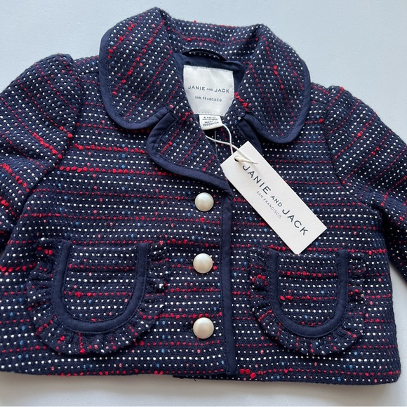 NWT JANIE AND JACK baby blazer jacket size 6-12 months - Picture 3 of 11